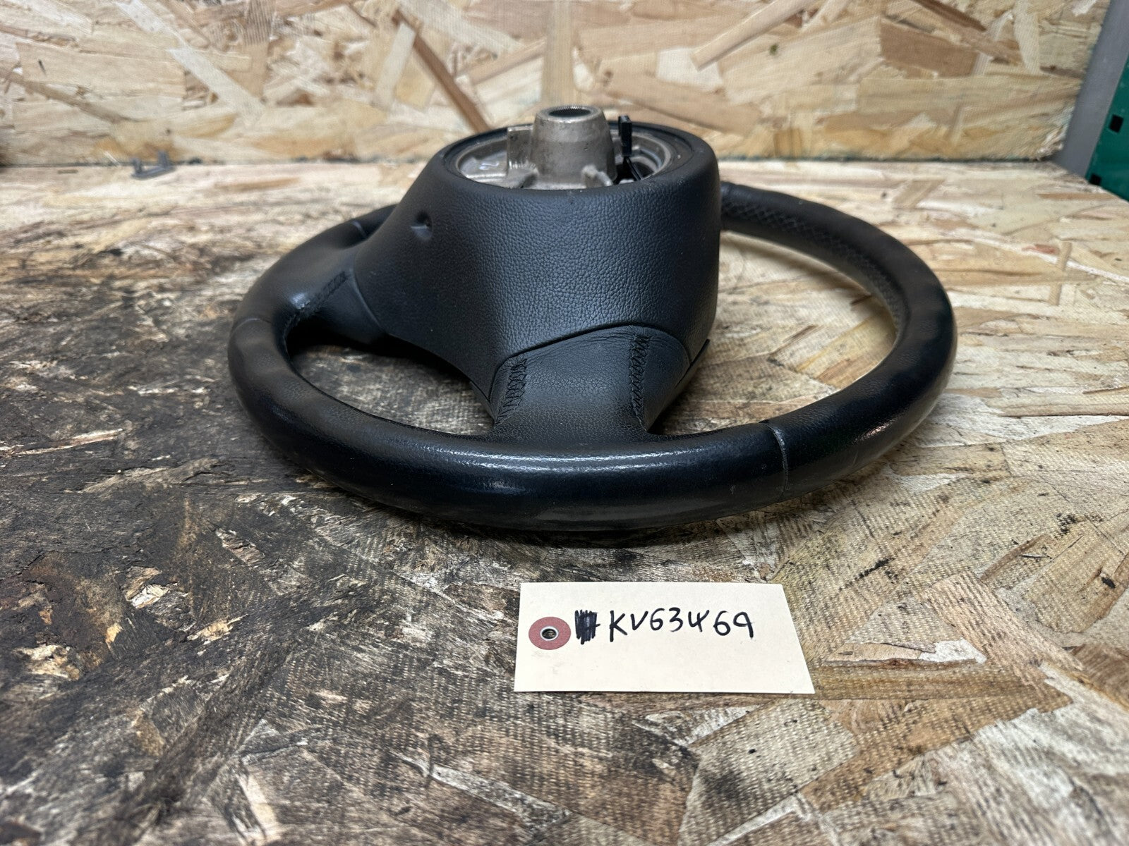 BMW 2006-2012 E90 E9X 3 SERIES BLACK LEATHER STEERING WHEEL OEM 3375E901