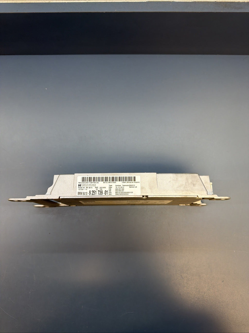 BMW F30 F07 F10 F06 F12 F01 F02 F25 528i Telematic Media Module 9251739 OEM