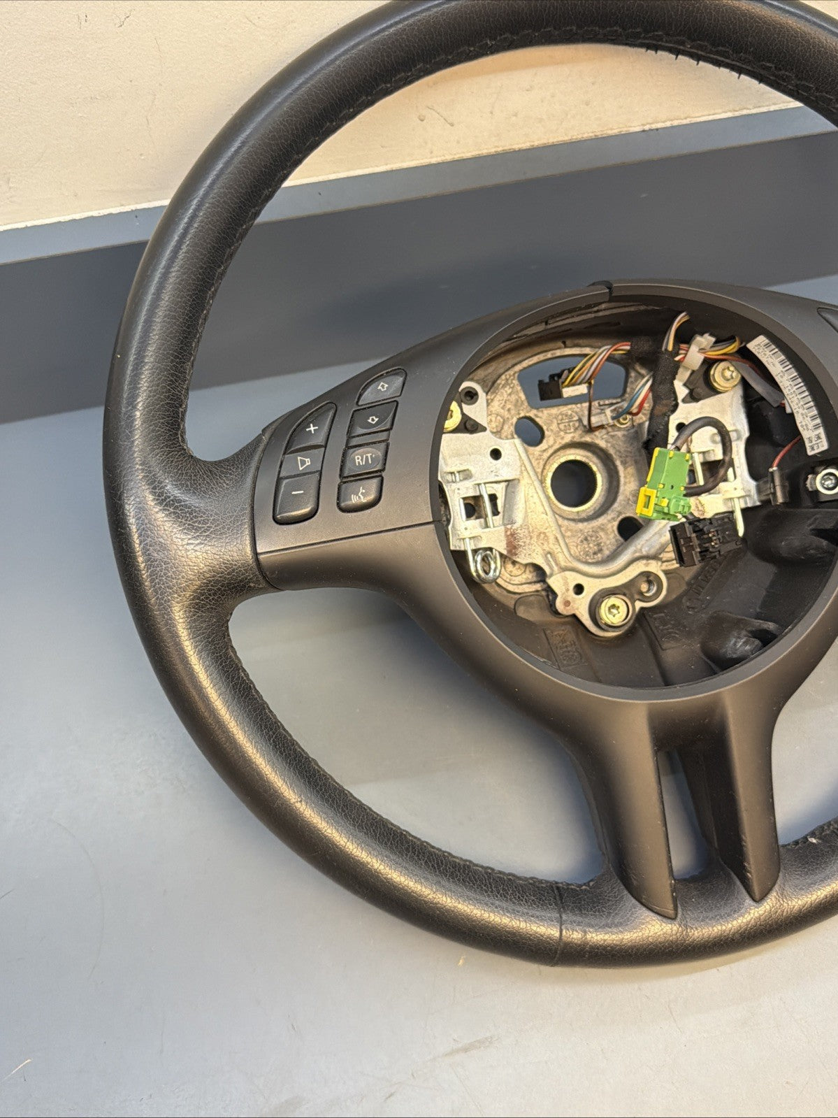 BMW 99-06 E46 3 SERIES BLACK LEATHER SPORT STEERING WHEEL OEM 101493/6760659