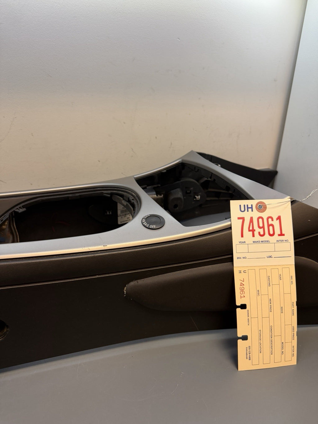 03-08 BMW E85 E86 Z4 Center Console Base Silver Trim Panel Cover OEM 7053115