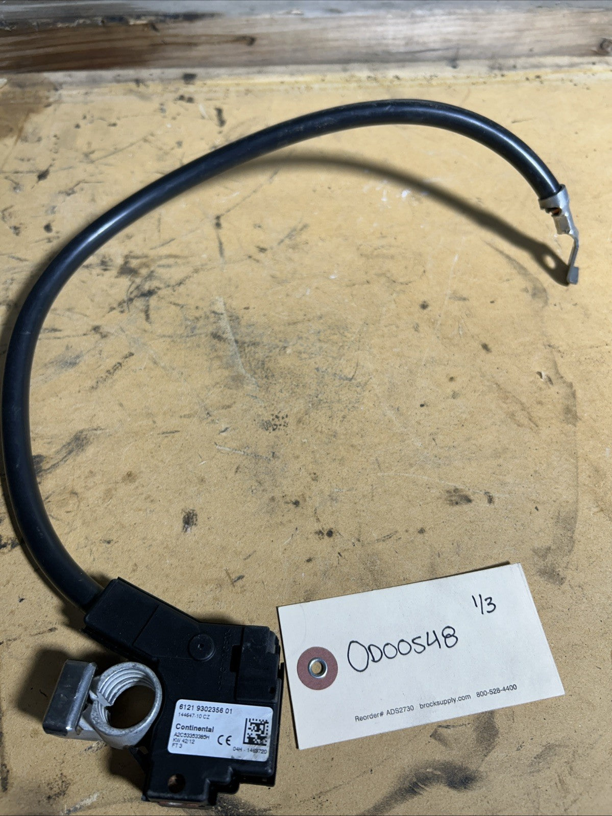 2011-2017 BMW X3 F25 X4 F26 Negative Battery Cable OEM 9302356