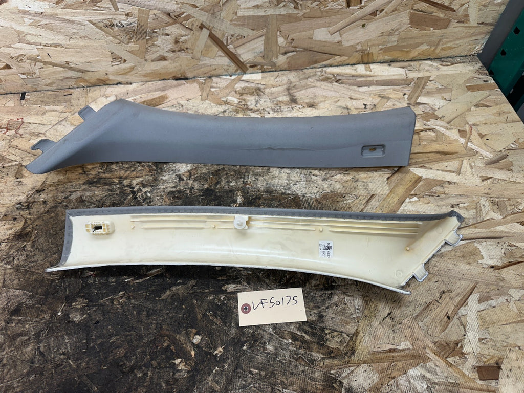 BMW 2006-2012 E90 GRAY DRIVER+PASSANGER SIDE A PILLAR TRIM COVER OEM 7058331+2