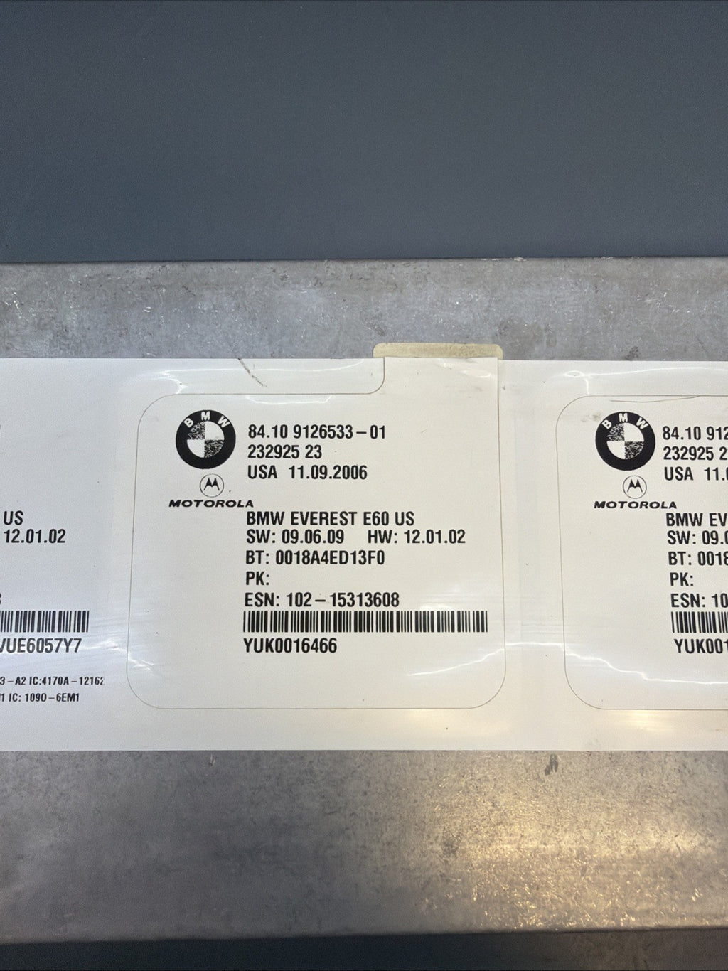 BMW 2005-2012 E90 E60 TELEMATICS BLUETOOTH CONTROL MODULE OEM 9126533