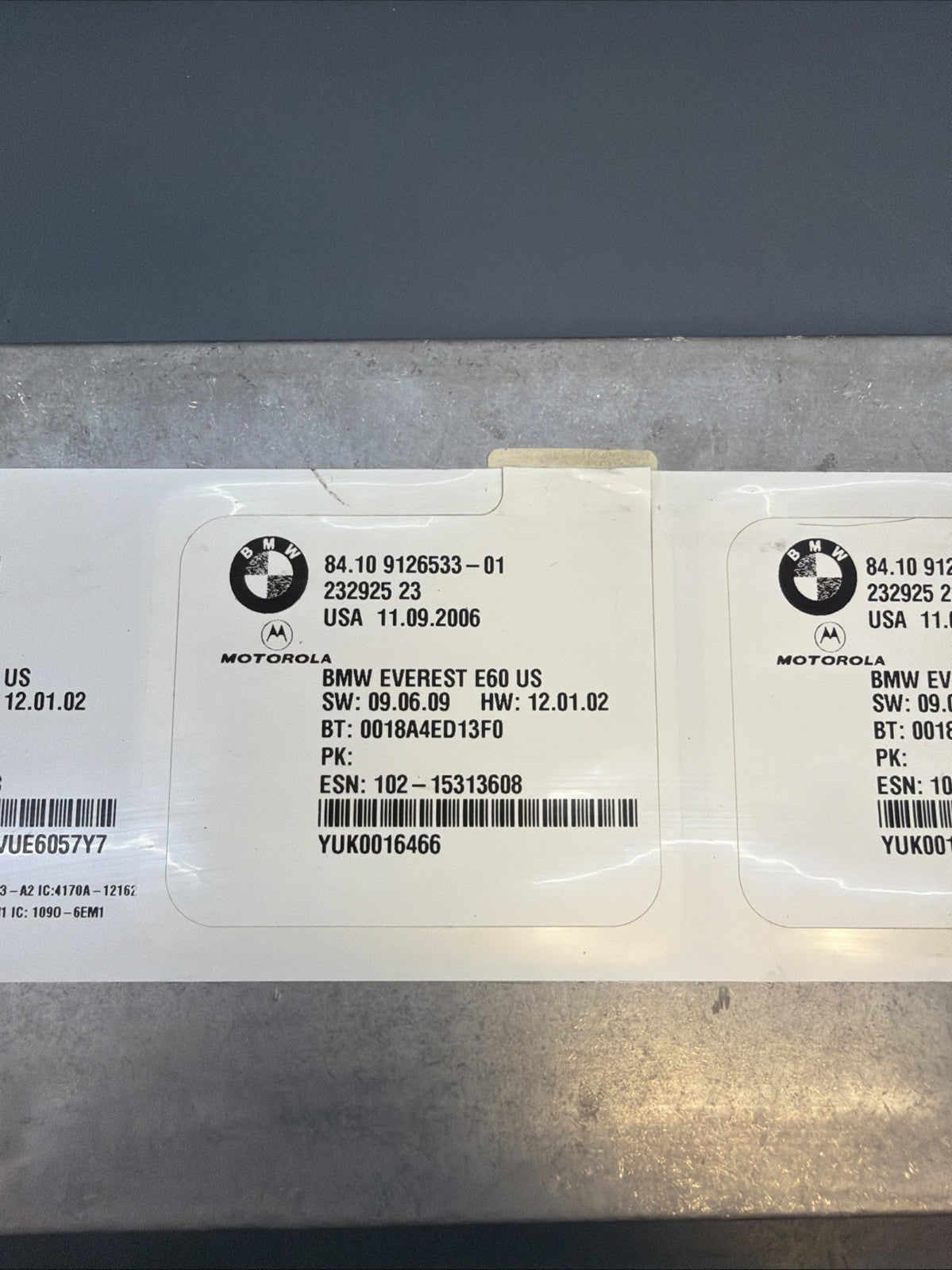 BMW 2005-2012 E90 E60 TELEMATICS BLUETOOTH CONTROL MODULE OEM 9126533