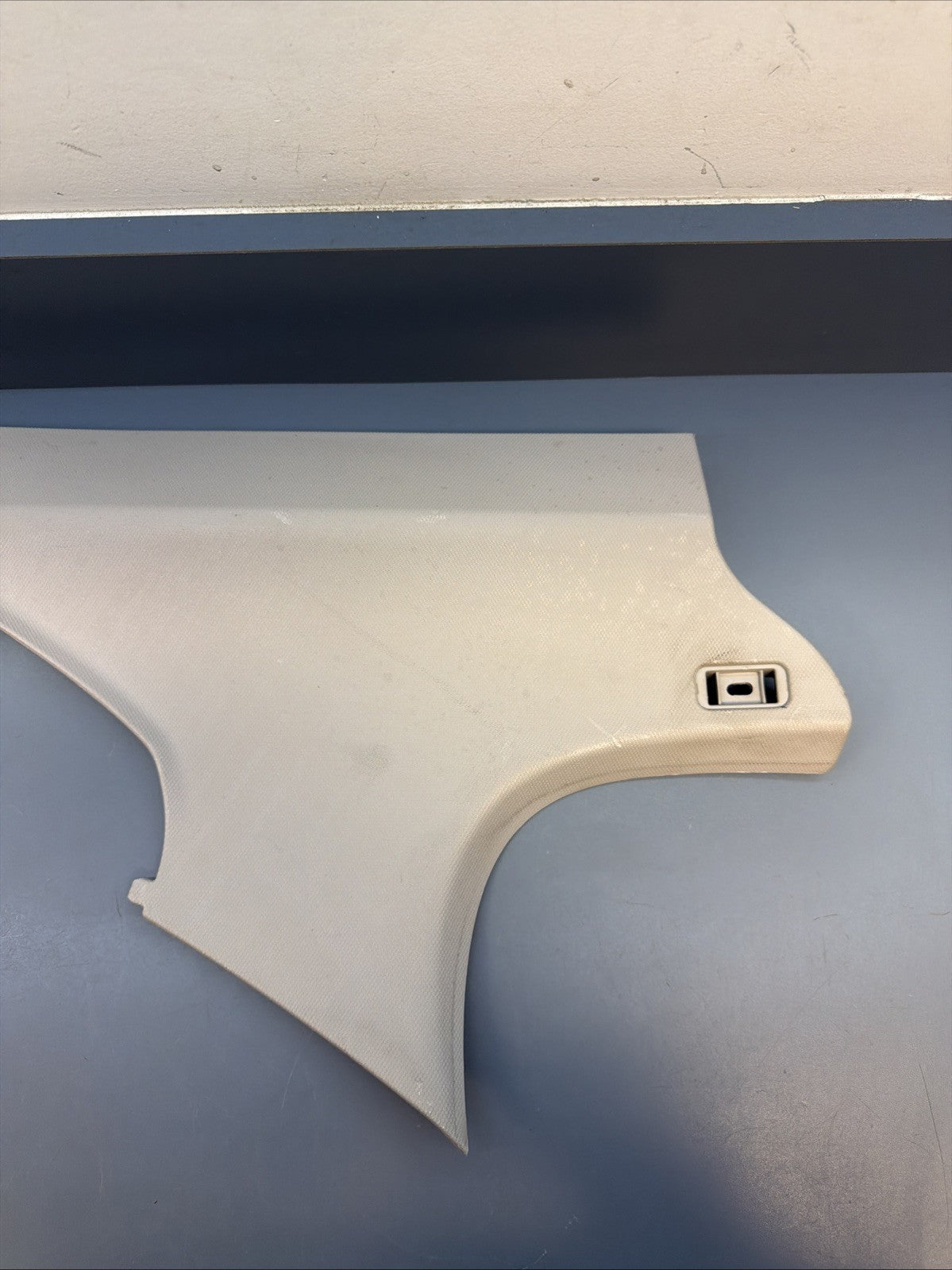 06-12 BMW E90 328i Rear Left Driver Side C-Pillar Trim Cover GRAY 7249659 OEM