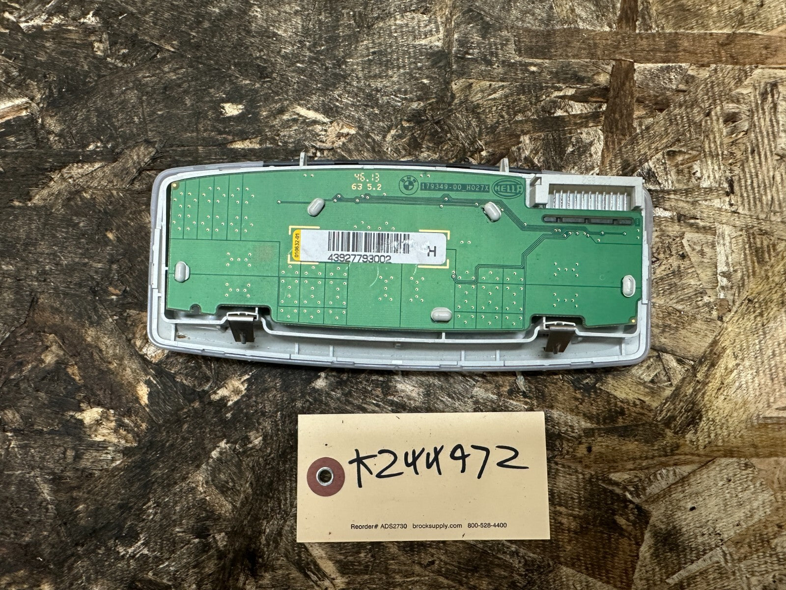 BMW 2012-2019 F30 F32 REAR OVERHEAD DOME READING LIGHT OEM 17934900