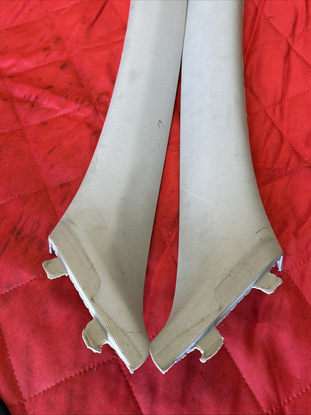 BMW E90 3 Series 4dr Front Left & Right A Pillar Cloth Trim 7058332 7058331 GREY