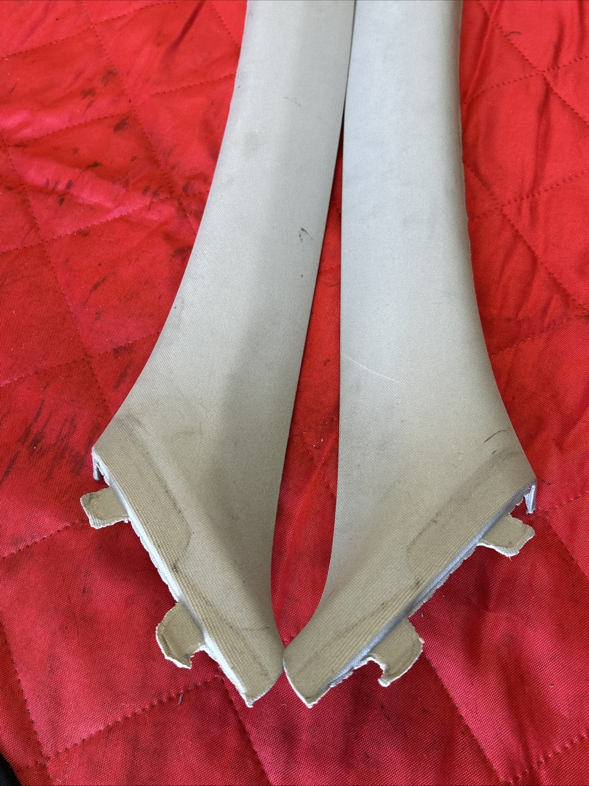 BMW E90 3 Series 4dr Front Left & Right A Pillar Cloth Trim 7058332 7058331 GREY