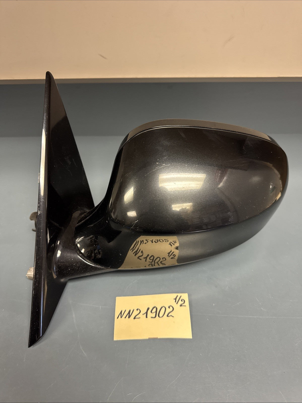 BMW 09-12 E90 LCI 3 SERIES FRONT LEFT DRIVER MIRROR BLACK OEM 7182695 HEATED