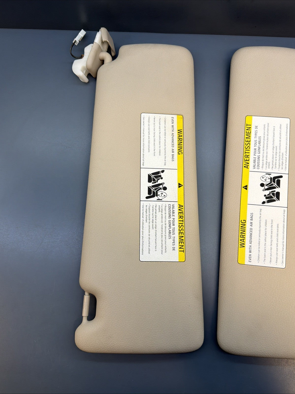 12-19 BMW 3 4 SERIES (F30 F31 F32 F33) FRONT LEFT & RIGHT SUNVISOR SET(Beige)