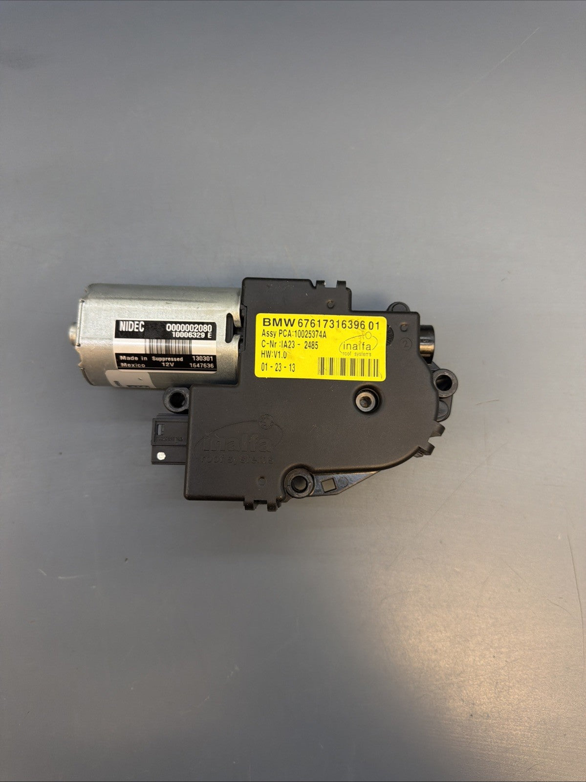 2011-2018 BMW X1 X3 X4 X5 Panoramic Sunroof Drive Motor 7316396 OEM
