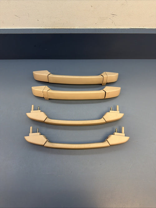 00-06 BMW E46 Headliner Grab Handle Set Front Rear Left Right Beige 8231321