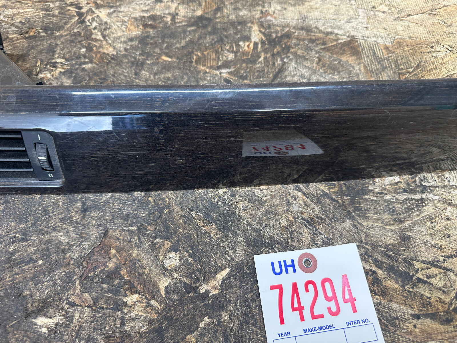 BMW 2004-2008 E90 3 SERIES RIGHT DASH VENT TRIM NUTWOOD OEM 7132851