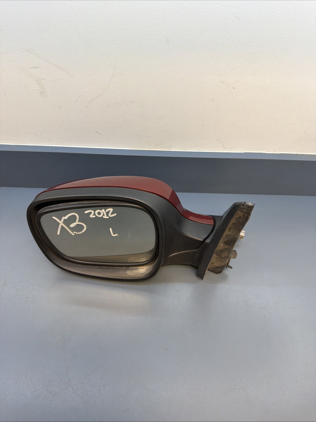 11-14 BMW X3 F25 LEFT DRIVER SIDE HEATED AUTODIM MIRROR RED 7205445