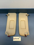 BMW E90 328I 335I SEDAN FRONT LEFT & RIGHT SUN VISOR PAIR BEIGE 6905983