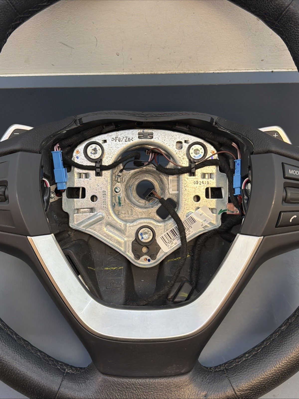BMW 2011-2017 F25 X3 BLACK LETHER STEERING WHEEL HEATED SPORT OEM 2406058