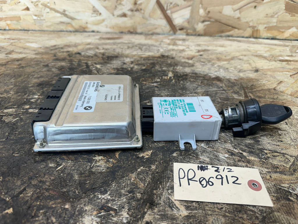 BMW 97-06 E46 325xi M54 ECU/DME+CAS IMMOBILIZER+KEY MS43 7528050+6905670