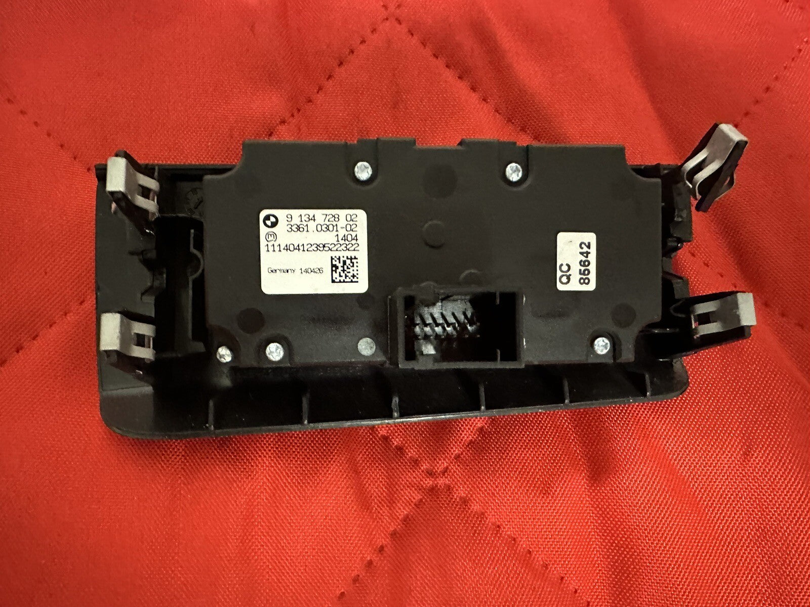 07-13 BMW E70 X5 E71 X6 HEADLIGHT FOG LIGHT CONTROL SWITCH BLACK OEM 9134728