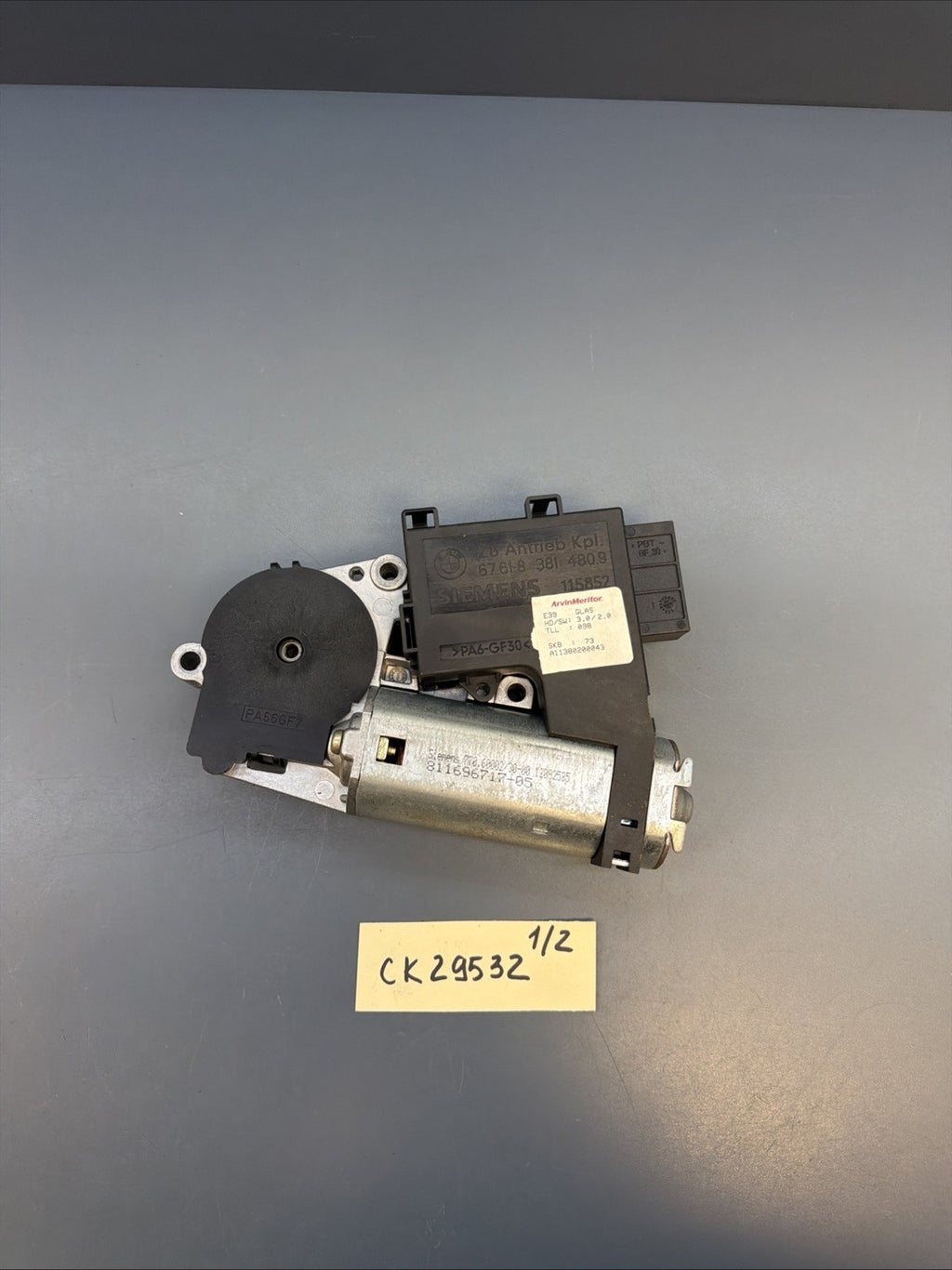 BMW 5 X5 SERIES E39 E53 ELECTRIC SUN ROOF MOTOR ACTUATOR 8381480