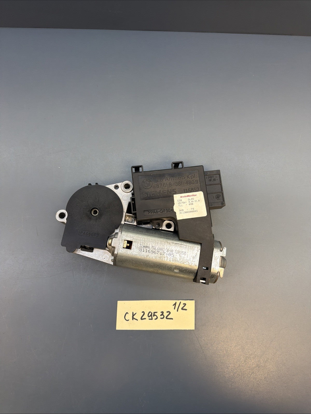 BMW 5 X5 SERIES E39 E53 ELECTRIC SUN ROOF MOTOR ACTUATOR 8381480
