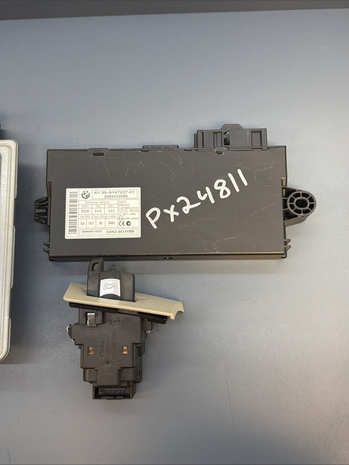 BMW 328I 128I E90 E92 E93 E82 N52 ENGINE ECU SET DME MSV80 CAS3 KEY SET 7594483