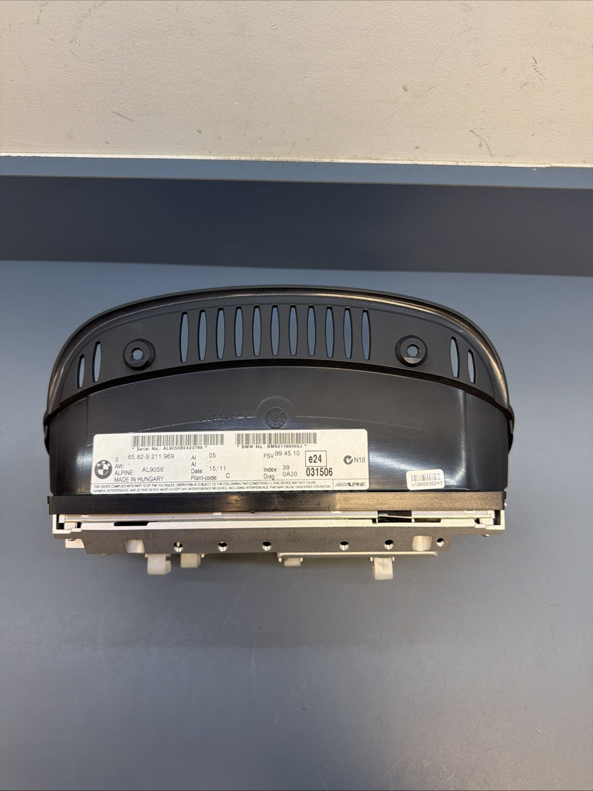 BMW 04-13 E90 E60 E63 3 5 6 SERIES iDRIVE NAVIGATION INFORMATION SCREEN 9211969