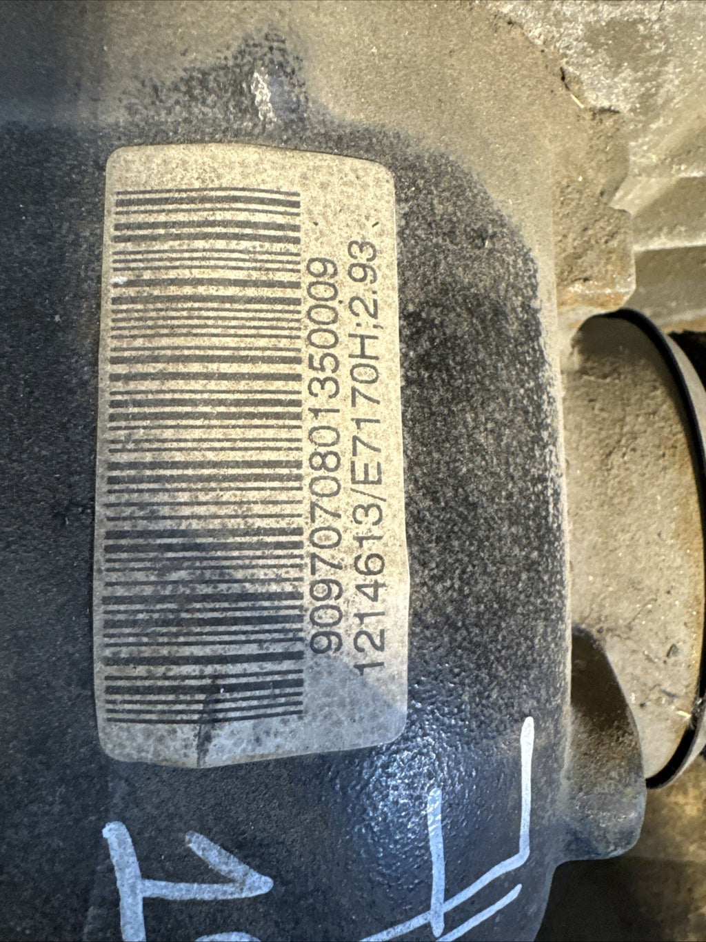 BMW REAR DIFFERENTIAL E38 SERIES 740i FINAL DRIVE 2.93 STOCK:74838