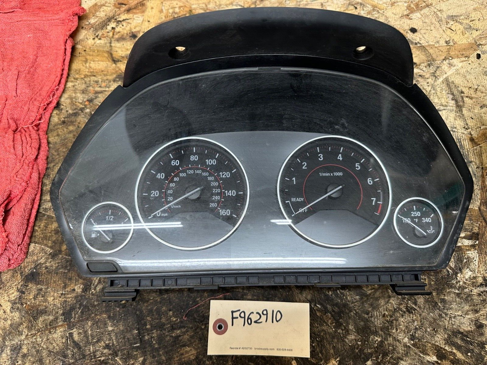 2012-2018 BMW F30 328xi INSTRUMENT GAUGE CLUSTER MPH OEM BMW 9232895