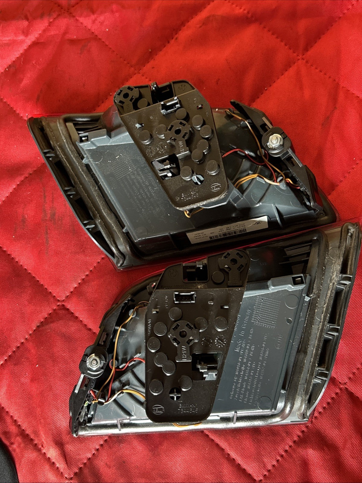 14-16 OEM BMW F10 LCI Rear Right & Left Inner Trunk Tail Light 7306164 7306163