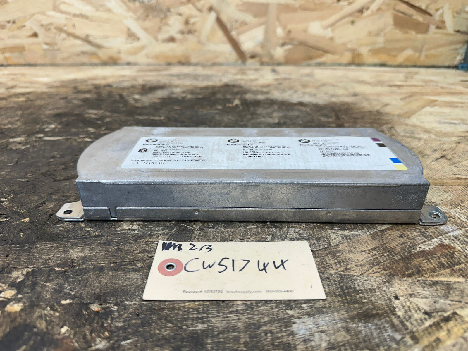 BMW 08-10 E60 5 SERIES REAR BLUETOOTH COMMUNICATION CONTROL MODULE OEM 9205894