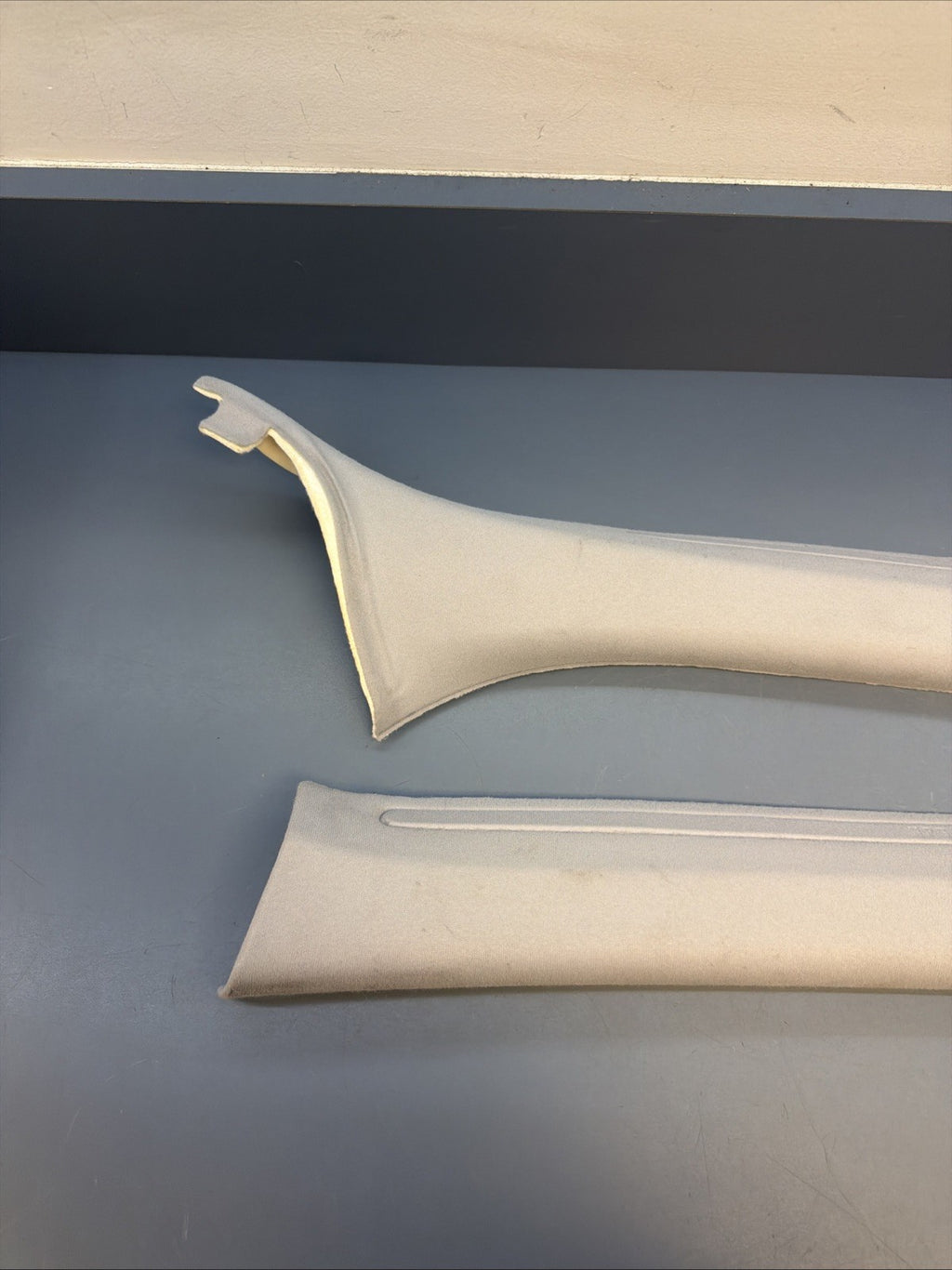 01-06 BMW E46 SEDAN Front Left & Right A Pillar Trim 8220240 8220239 Grey