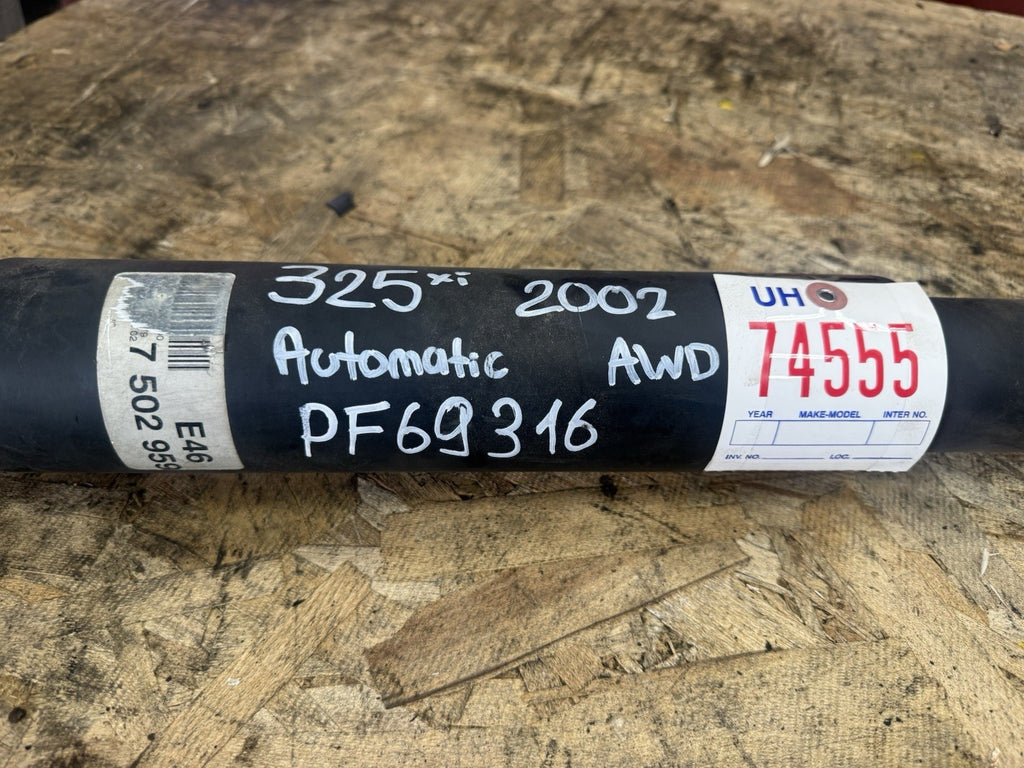 Rear Driveshaft Prop Shaft Assembly for BMW E46 325xi 330xi 7502959  "NOTE"