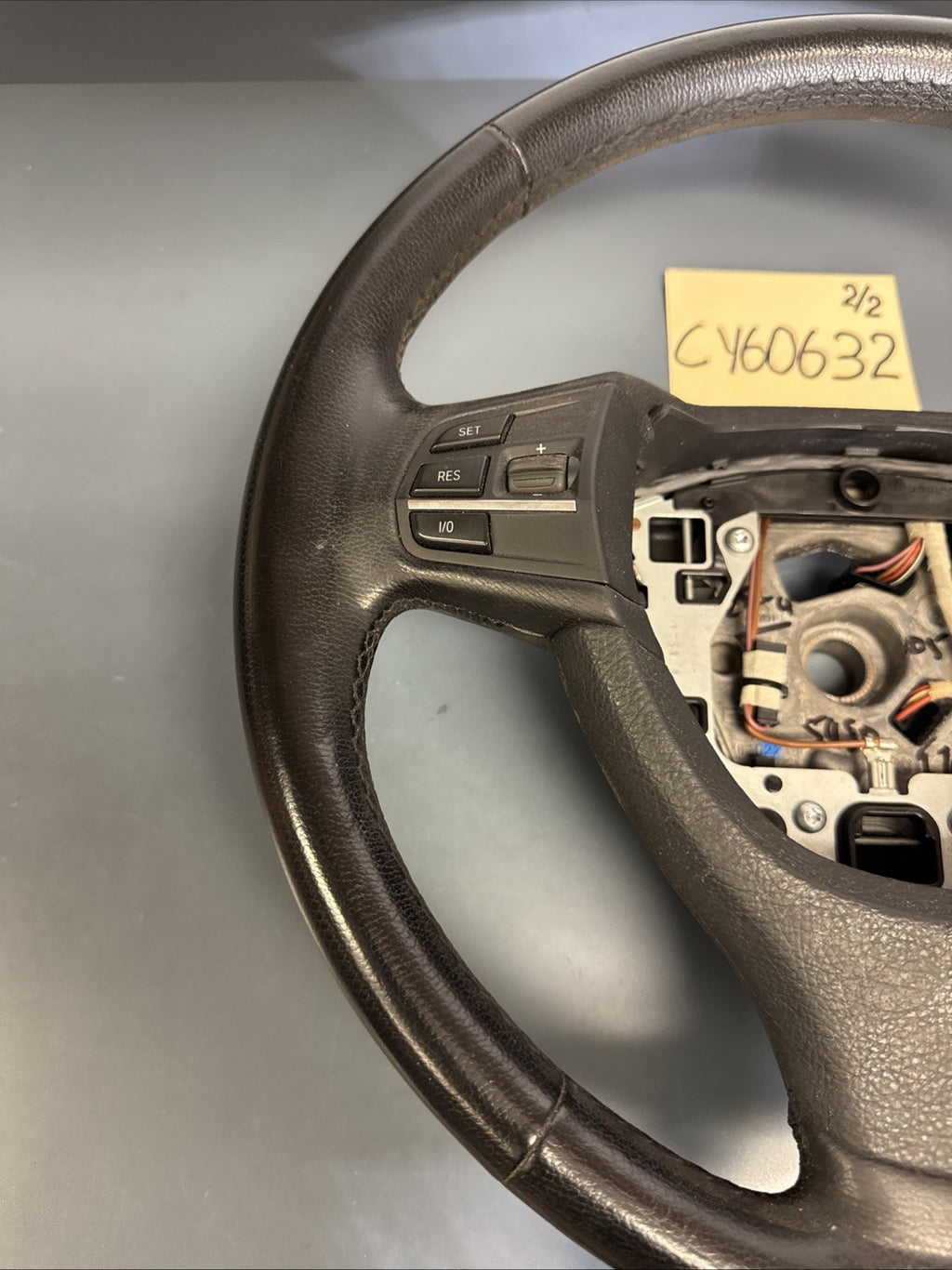 09-15 OEM BMW F07 F10 F01 F02 535 550 750 Steering Wheel Black Leather 6790886