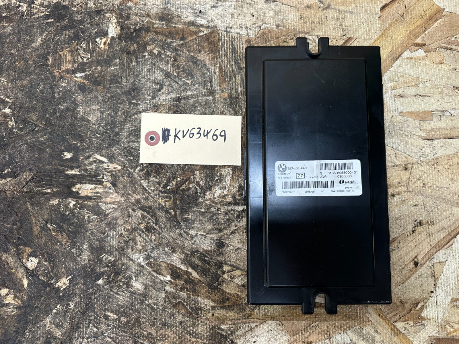 BMW E87 E90 E91 PL2 FOOTWELL MODULE HEADLIGHT CONTROL MODULE FRMFA OEM 6988000