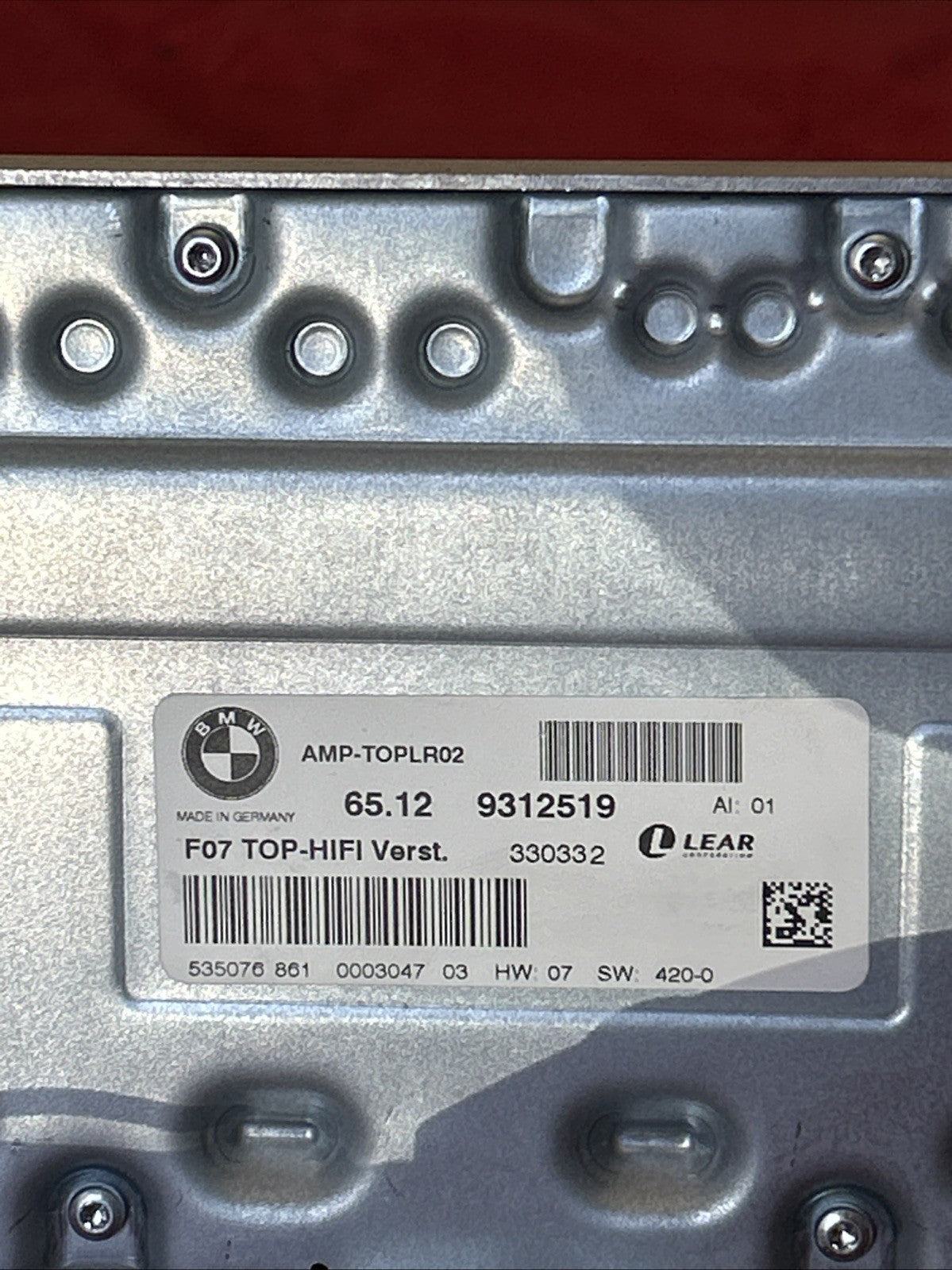 BMW 09-19 F2X F3X E7X TOP HiFi RADIO AUDIO AMPLIFIER OEM 9312519