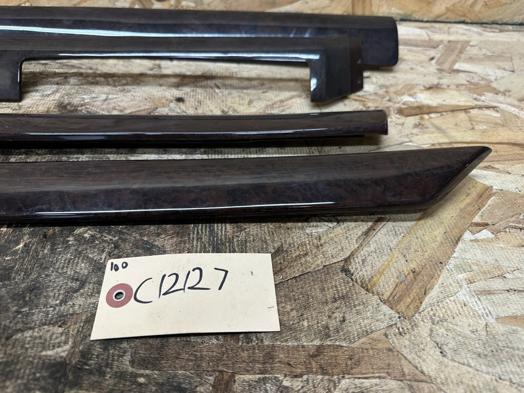 BMW 1997-2006 E46 3 SERIES BURLED WOOD TRIM SET 7 PIECES OEM 8203825
