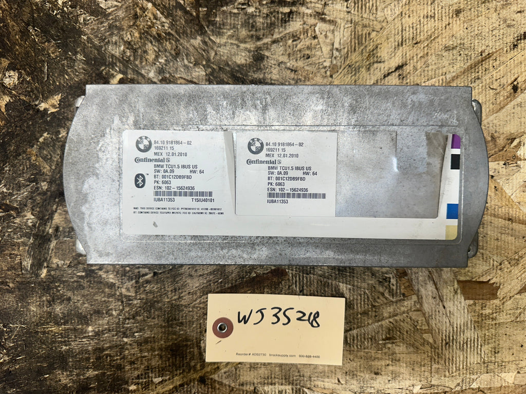 BMW 03-10 E83 X3 REAR BLUETOOTH TELEMATICS CONTROL MODULE OEM 9181864