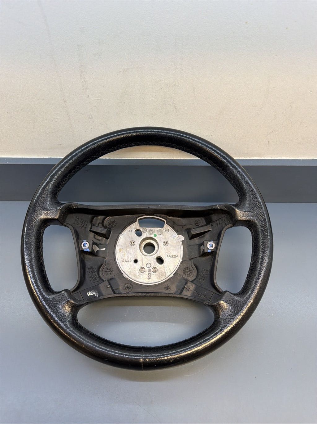 99-06 BMW OEM 330XI STEERING WHEEL W/O CONTROL SWITCHES LEATHER BLACK 6753947