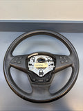 2007-13 BMW X5, E70 Black Leather Steering Wheel W/ Audio OEM 2445433