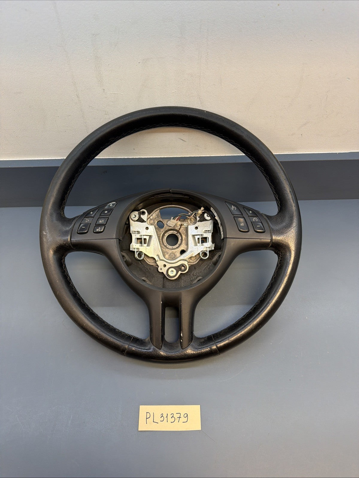 BMW 99-06 E46 3 SERIES BLACK LEATHER SPORT STEERING WHEEL OEM 101493/6760659