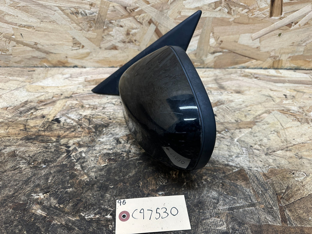 BMW 2006-2012 E90 LCI 3 SERIES FRONT LEFT DRIVER SIDE MIRROR BLACK OEM 7182695