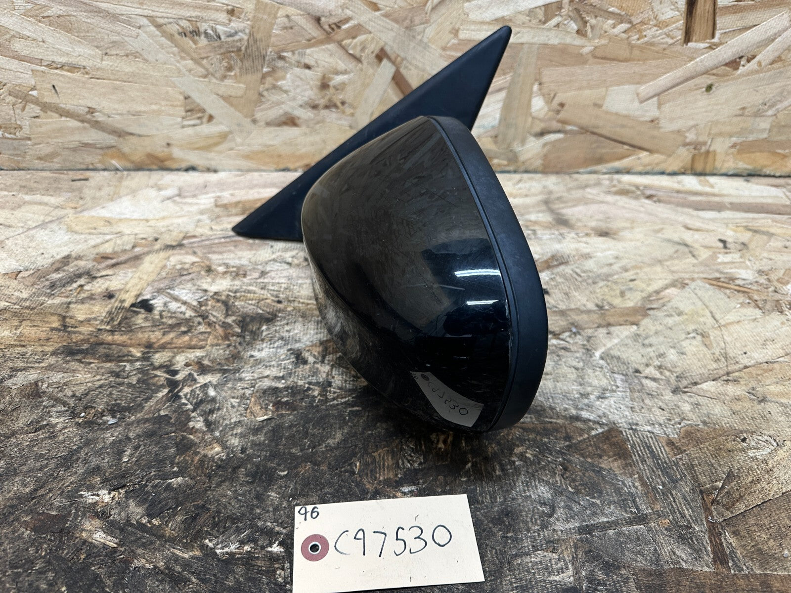 BMW 2006-2012 E90 LCI 3 SERIES FRONT LEFT DRIVER SIDE MIRROR BLACK OEM 7182695