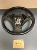 2004 - 2010 BMW E60 E61 5 SERIES STEERING WHEEL BLACK LEATHER 6057424 OEM*