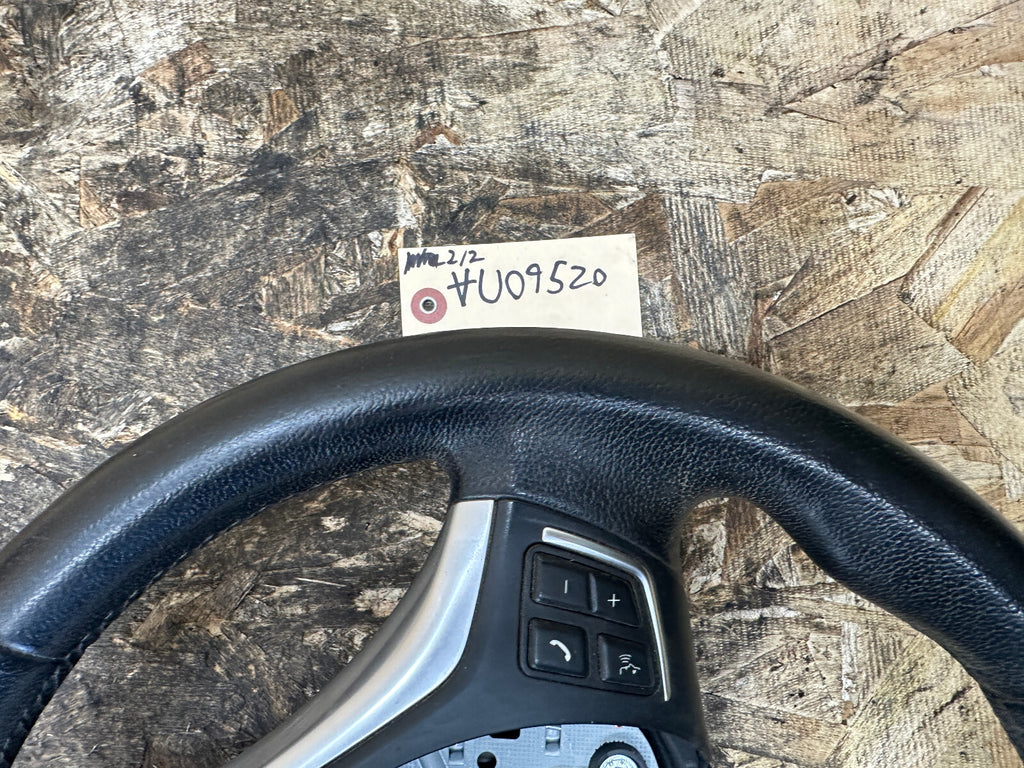BMW 07-13 E90 E88 E82 1/3 SERIES BLACK LEATHER STEERING WHEEL OEM 3051626