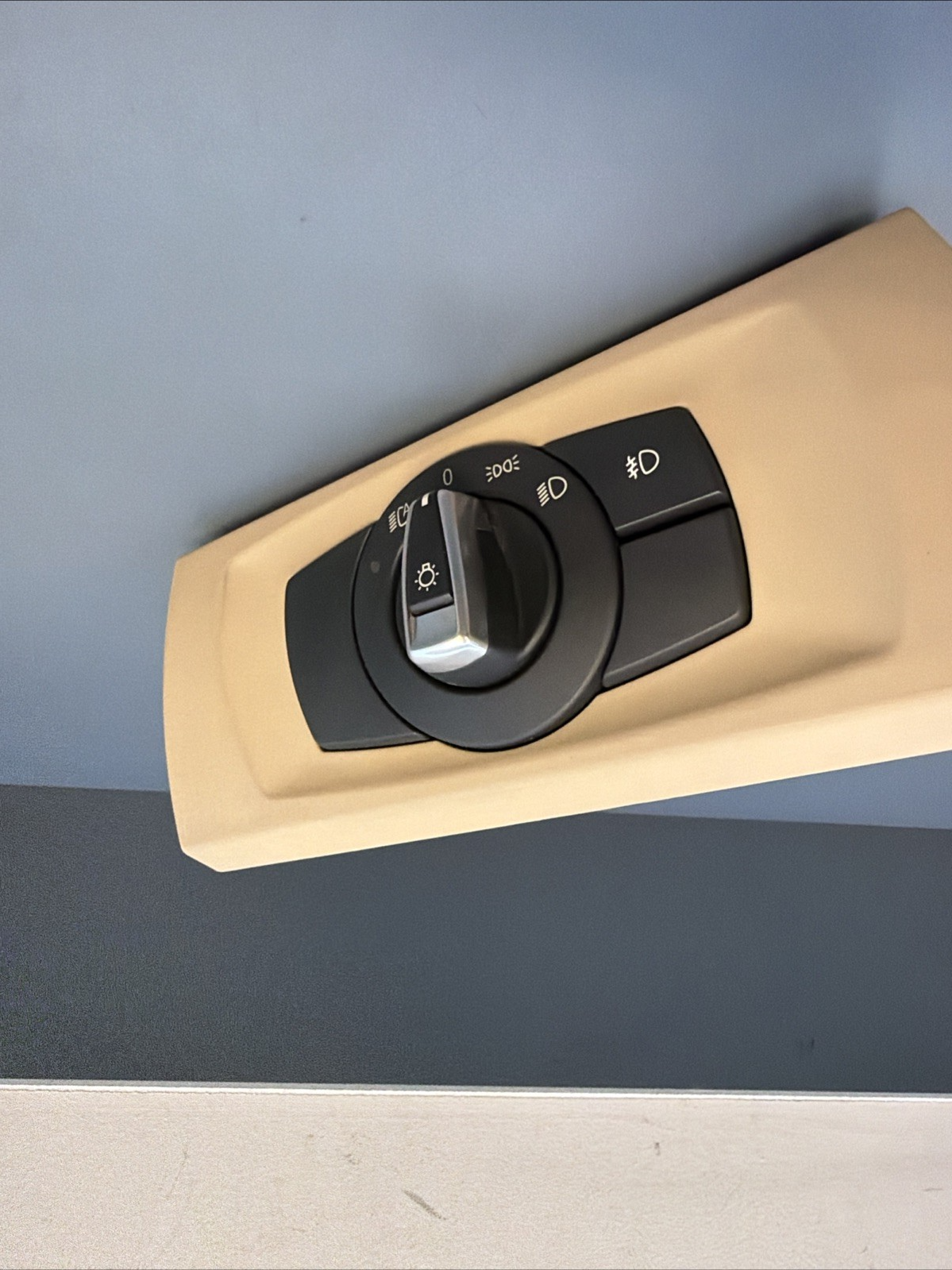 06-11 BMW E90 E92 328i 335d Headlight Control Switch Unit Beige 9169398 OEM