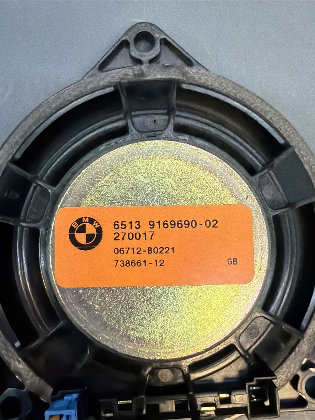 11-16 BMW F10 535 FRONT CENTRAL TOP HIFI HARMAN KARDON SPEAKER 9169690 9184795