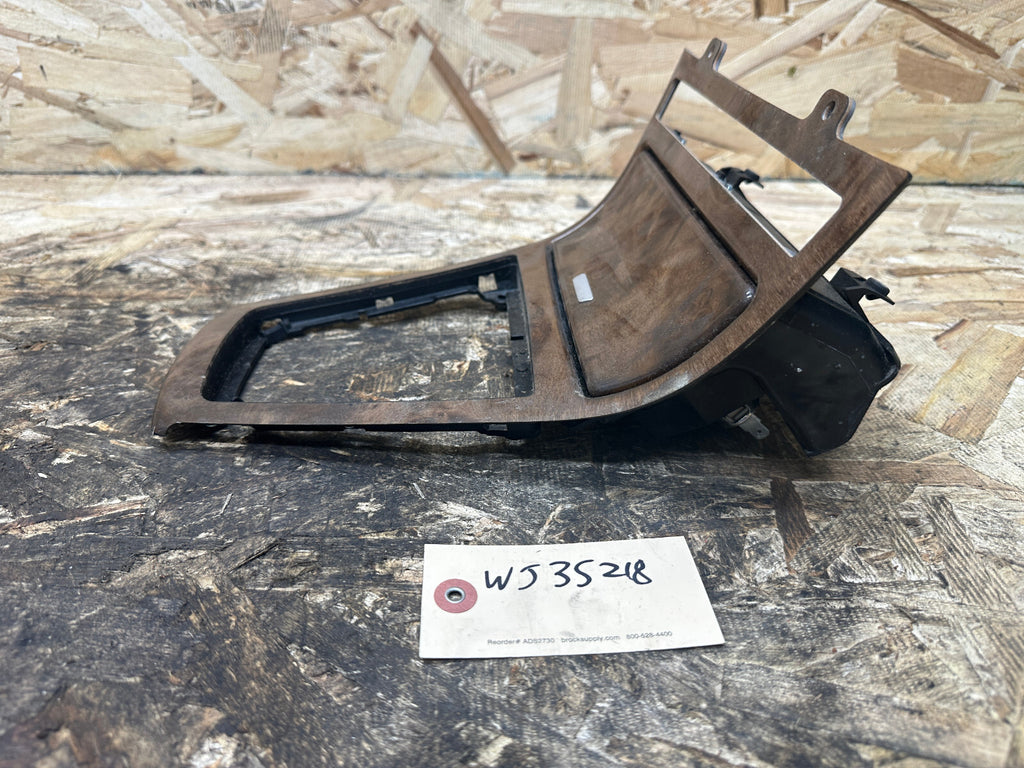 BMW 2003-2010 E83 X3 CENTER CONSOLE SHIFTER BEZEL TRIM WOOD W ASHTRAY 3411706