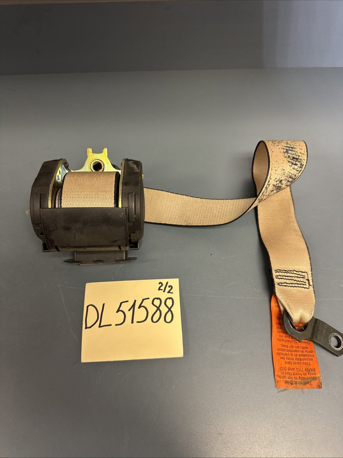 OEM FRONT RIGHT SEAT BELT RETRACTOR FOR 1997 1998 1999 2000 BMW 740I 566172801