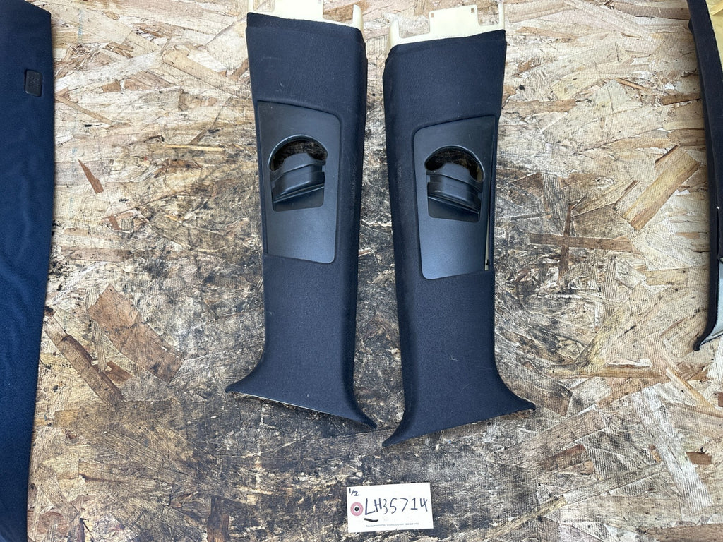 BMW 99-06 E53 X5 LHD BLACK INTERIOR A+B+C+SUN VISOR TRIM SET 12PC OEM 8203865