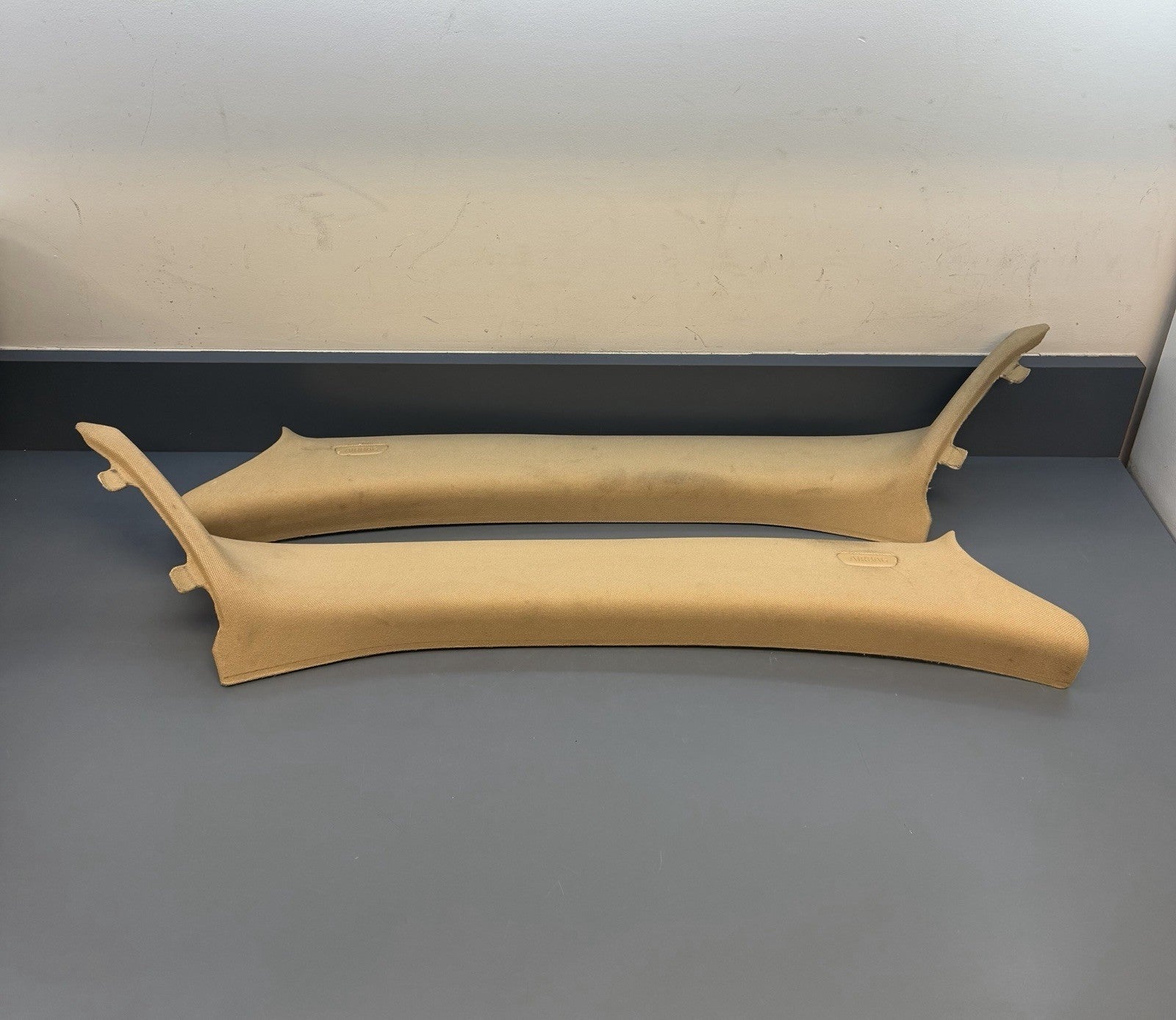 12-2015 BMW X1 Front Left Right A Pillar Trim Panel Cover 2990774 2990773 BEIGE